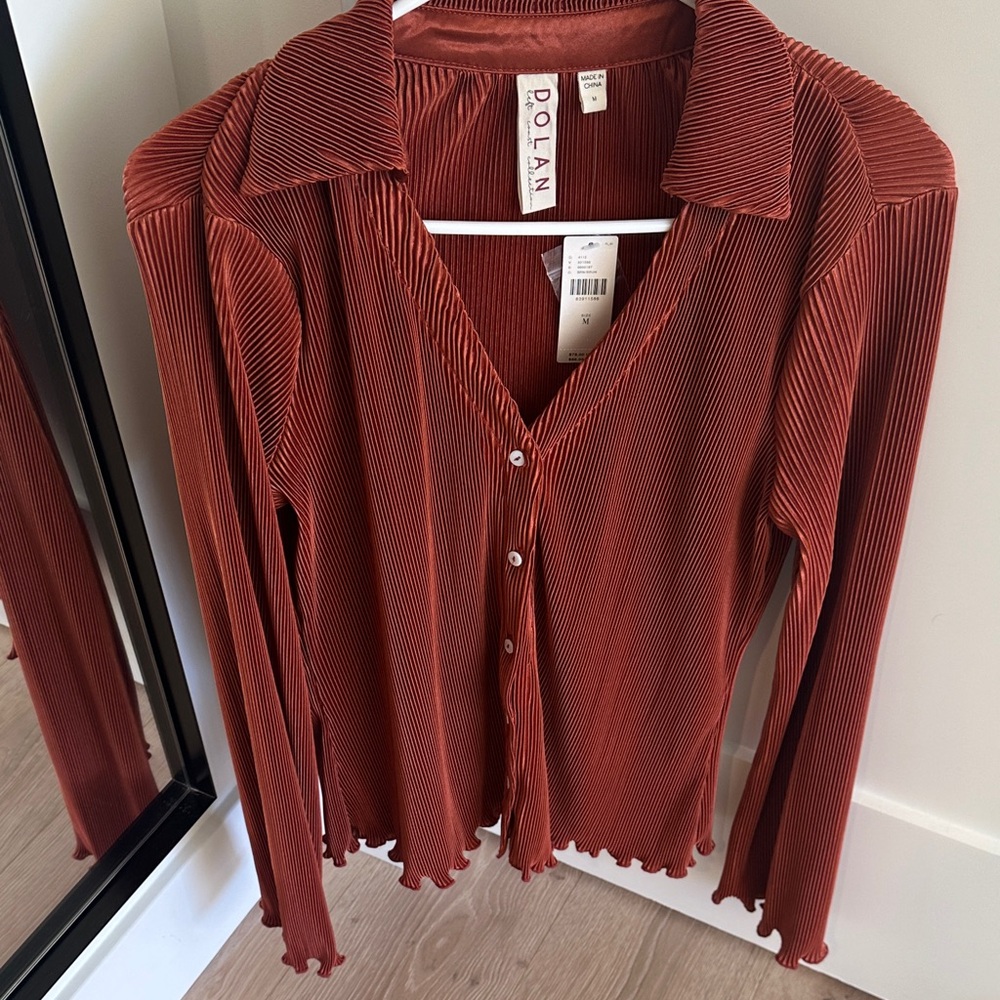 Dolan Women's Terracotta Button-Down Shirt